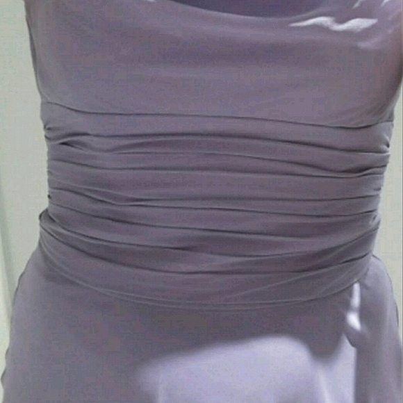 Boutique Halter Mesh Flowy Lilac Dress- Size 2 (XS-XXS Fit) - Picture 16 of 16